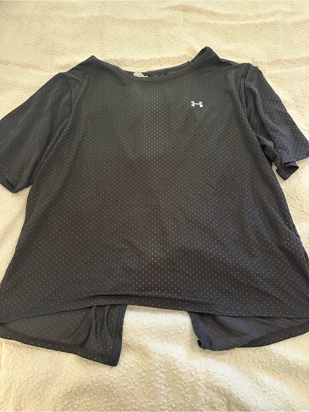 Under Armour Black Dot-Pattern Performance Tee